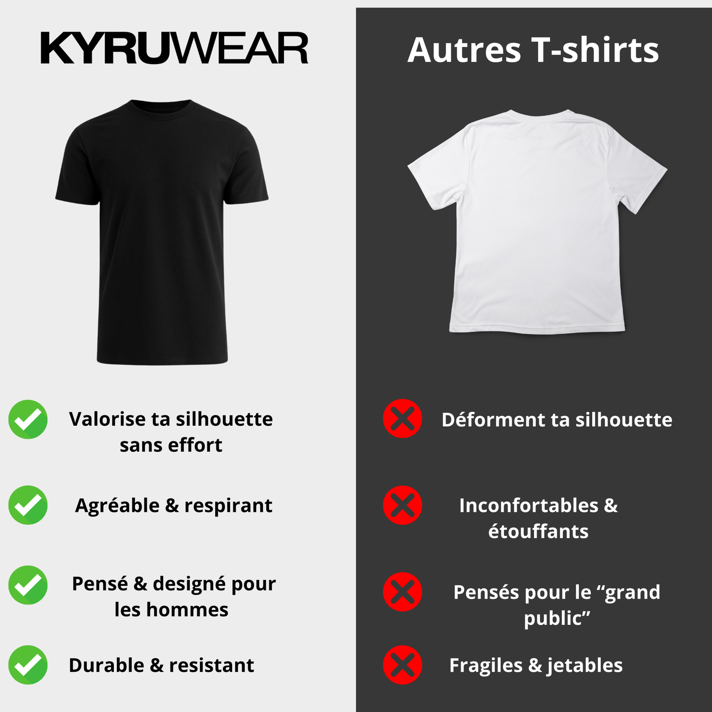 T-shirt Sculptant - BLANC