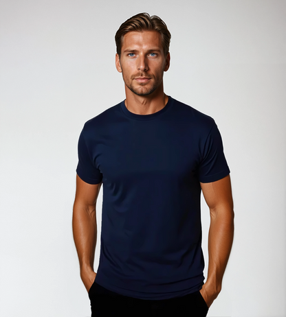 T-shirt Sculptant - BLEU MARINE